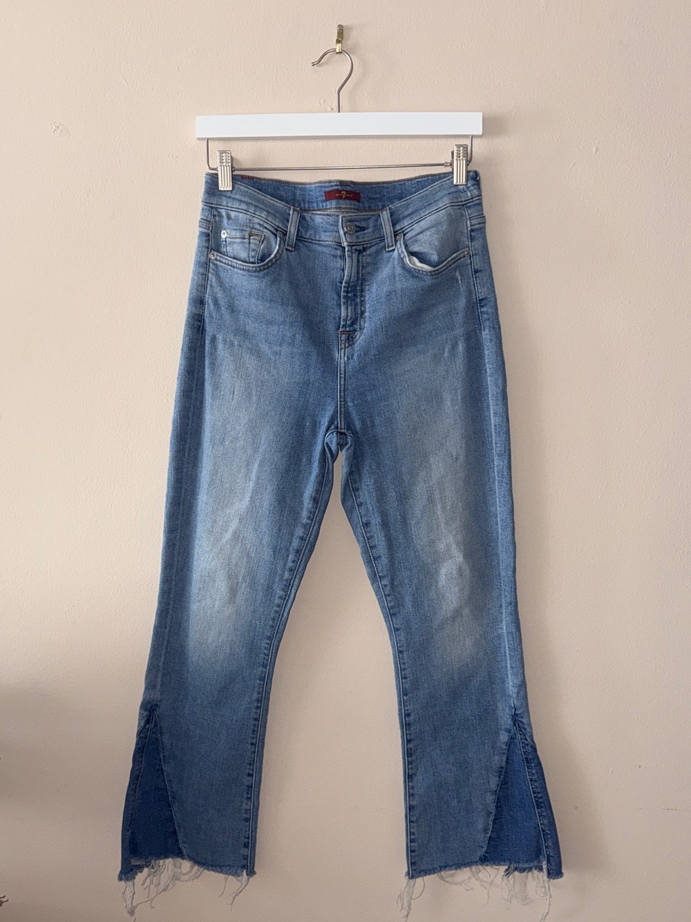 7 For All Man Kind - Medium Wash High Waisted Kick Flare jeans - 28